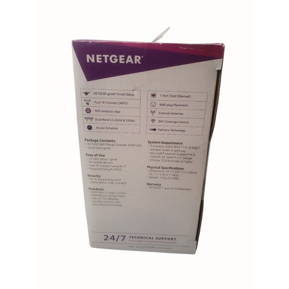 NETGEAR Wi-Fi Range Extender EX6120 - Coverage Up to 1500 Sq Ft and 25 Devices - Picture 9 of 10